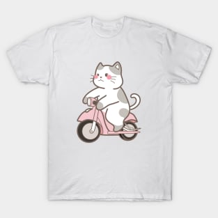 Meao riding motorcycle T-Shirt